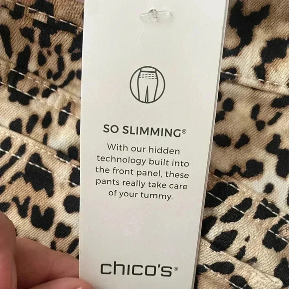 🆕Chico’s Leopard Girlfriend Ankle Jeans 4R🆕 - Picture 14 of 14